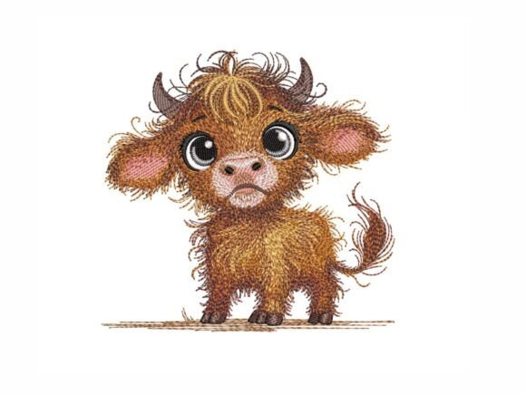 Baby Highland Cow Embroidery Review