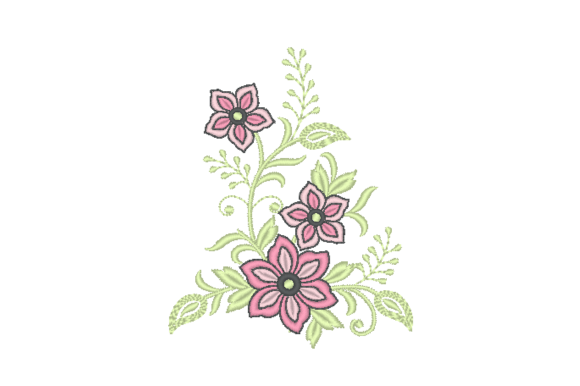 Elegant Floral Stem Embroidery Design Review