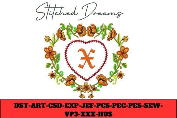 Floral Heart Letter X Review