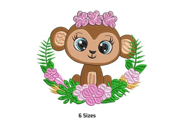 Floral Monkey Embroidery Design Review