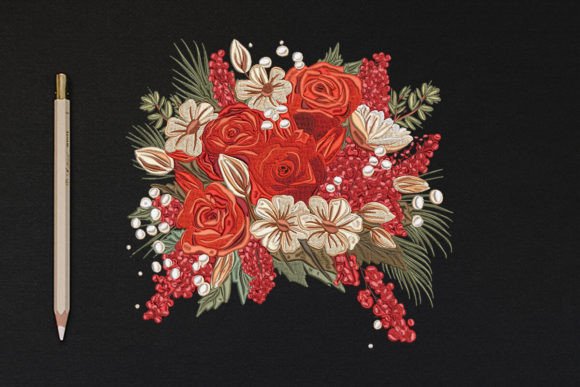 Flowers Bouquet Embroidery Design Review