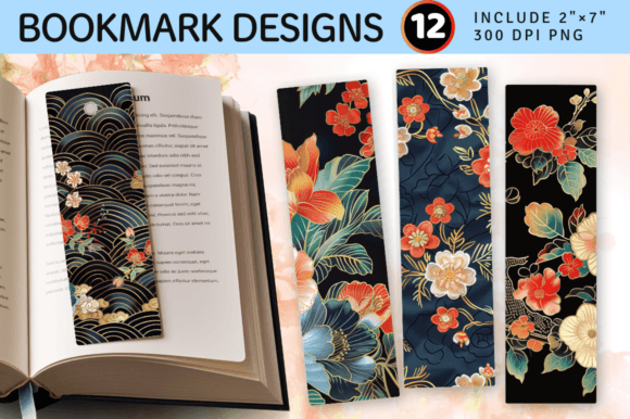 Japanese Floral Embroidery PNG Bookmark Review